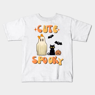 Cute Spooky | Ghost Halloween Kids T-Shirt